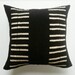 Black Mudcloth Pillow Cover - African Tribal Pillow - Ethnic Bohemian Decor