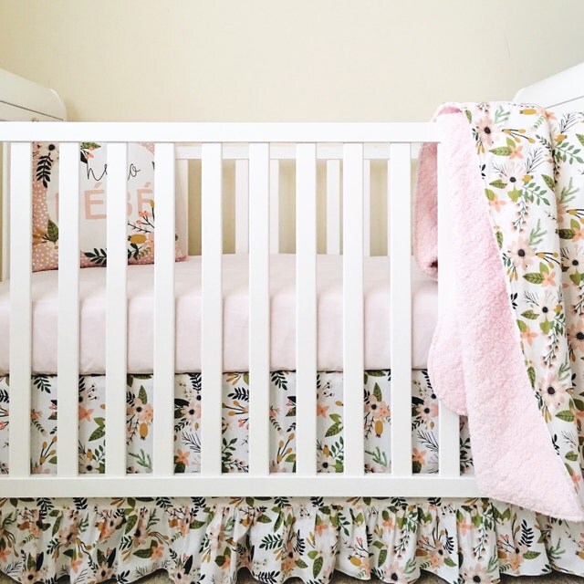 Handmade Crib Bedding and Nursery Decor by maxandgrace on Etsy