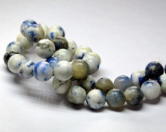 Full Strand 10mm Sodalite Gemstone Round Smooth Beads - 44 beads