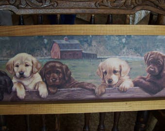labrador retriever picture, framed lab print, rustic home decor
