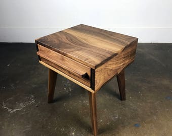 The "MicroDot" a mid century modern nightstand