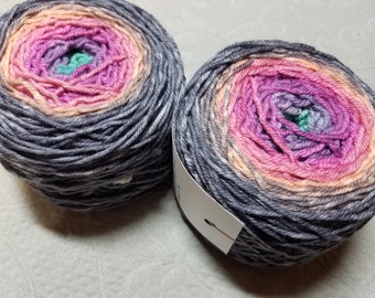 Gradient Yarn, DK Superwash Merino, 109 grams "Iron Queen"