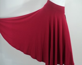 Dark red skirt | Etsy