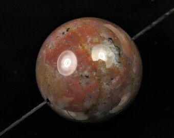 Indian Agate Fancy Jasper Large Round Bead - 20mm - one bead - B7038