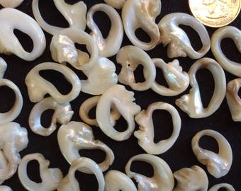 Lot of 90 Beautiful Mother of Pearl Jewelry Findings