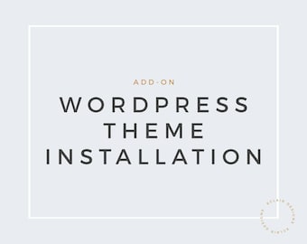 Wordpress theme installation service