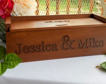 Wine Box, Wine Box Ceremony, Personalized Wine Box, Wedding Gift, Gift for Bride and Groom, Love Letter Box, Time Capsule