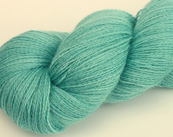 Kettle Dyed Lace Yarn, Baby Alpaca, Silk, and Cashmere Lace Weight, in "Tidepool"
