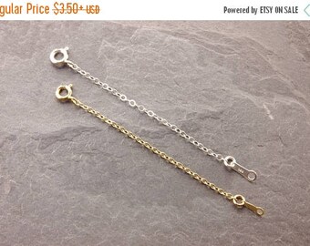 SALE: Necklace Extender, 1", 2", 3", 4", 5", chain extender, sterling silver, gold filled, silver necklace, gold necklace, chain adjuster