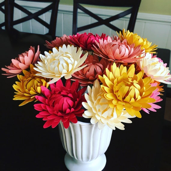 Paper Wild Mums-Paper Flowers-Spring Bouquet-Wild Flower