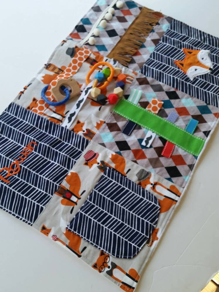 Sensory Blanket. Sensory Quilt. Baby Blanket. Tummy Time. Lap