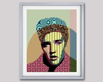 Elvis Presley Poster, Rock n Roll Art Decor, Elvis Presley Gift, Elvis Print, Super Star Pop Art Poster, Elvis Art