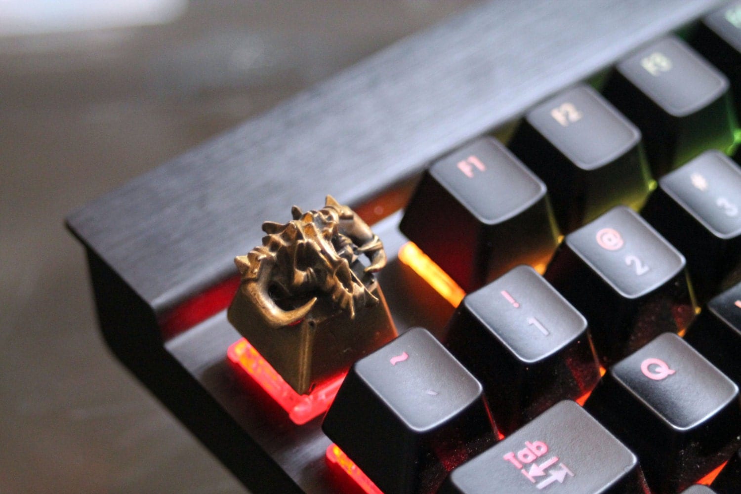 Custom SOLID BRASS keycaps for mechanical keyboards. by PureB