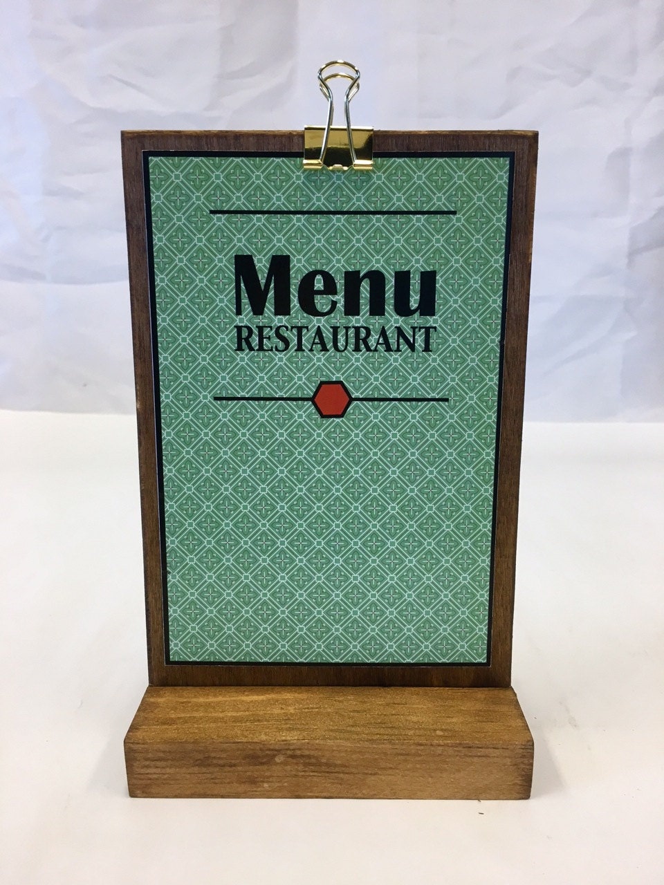 Restaurant Menu Stand 4W x 6Tall Cafe Menu Stand Menu