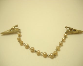 Vintage Faux Pearl Sweater Guard (6179) Classic & Engravable