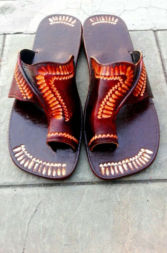 leather slippers/sandals handmade in Jamaica