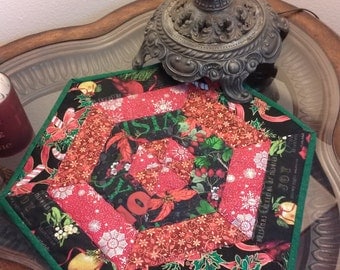 Christmas / candle mat/ decor