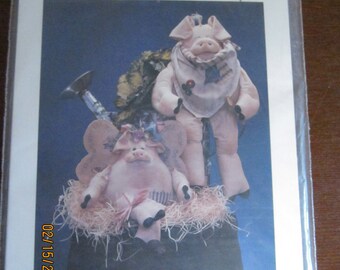 Strawberry & Rhubarb Stuffed Pig Patterns