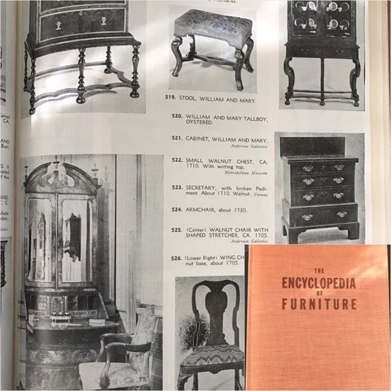 Vintage Book The Encyclopedia of Furniture 1938 Copyright