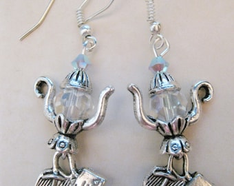 Alice in Wonderland Teapot Earrings C123