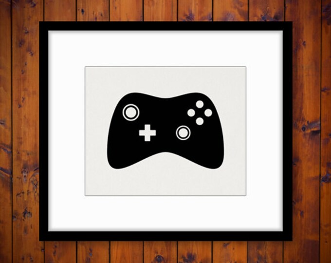 Printable Image Video Game Graphic Gaming Digital Video Game Controller Gamepad Download for Transfers Tea Towels etc HQ 300dpi No.3937