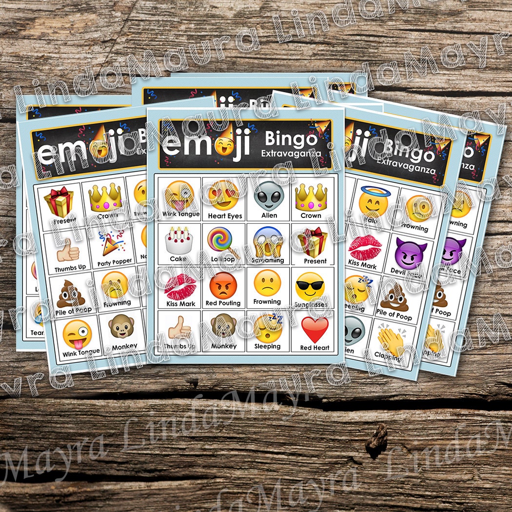 Emoji theme Birthday party game digital download Pin the