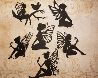 Die Cut Fairies. Fairy Jars, scrapbooking, card decorating and so much more. #B-2