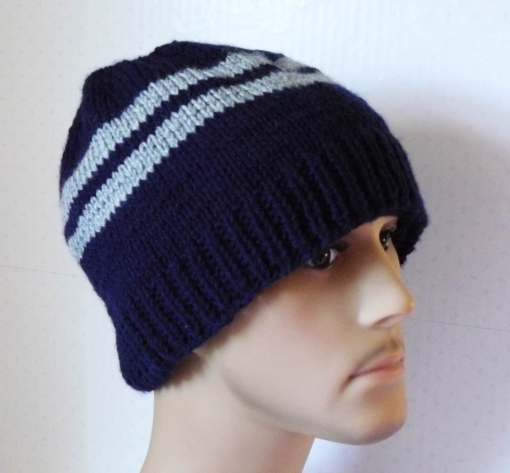 Knitting PATTERN, Knit Beanie Pattern, Mens Knit Hats Patterns, Knit Mens Beanies Patterns, Boys