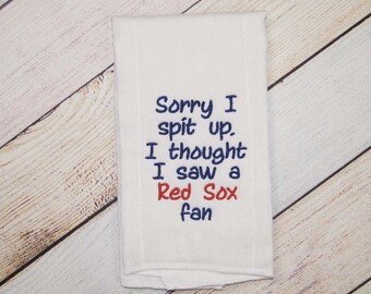New York Yankees Baby Burp Cloth - Yankee Baby Girl - Yankee Baby Boy - Sorry I spit up - NY Yankee - Baby Yankees - Yankees Baby Shower