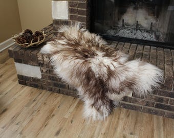 Genuine Icelandic Sheepskin Rug Throw – shade of brown