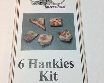 Six Miniature Hankies Designed by Dragonfly Int.