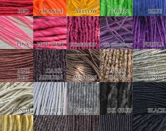 RESERVED Synthetic Dreadlocks -20 SE of Crocheted Pencil Thin Micro Thin Long
