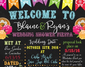 Wedding Reception Welcome Sign Board Poster DIY Directional