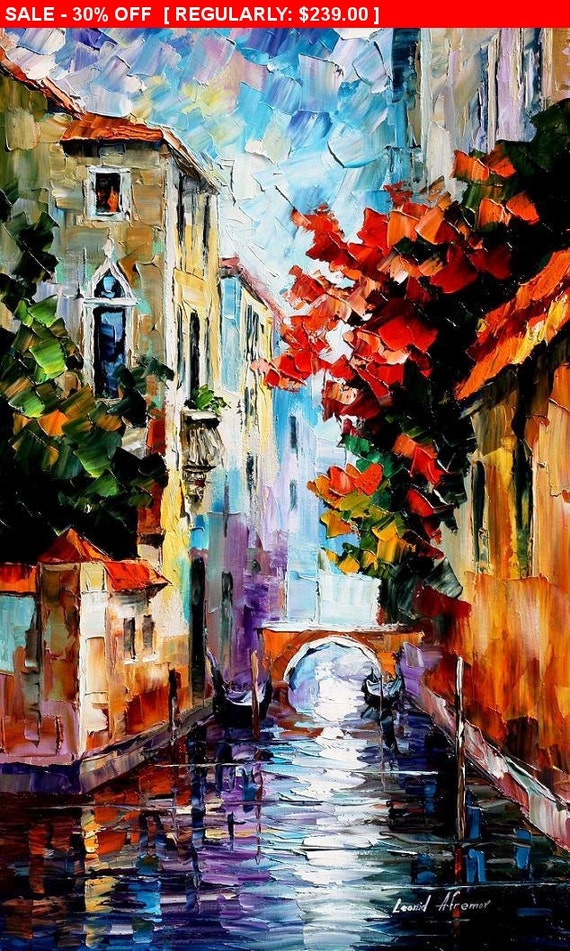 morning-in-venice-palette-knife-cityscape-by-afremovartstudio