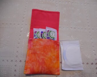 Birth Control Case / Tampon Pouch / Menstrual Case / Sewing Notion / Batik Case / USB Case / Cord Keeper / Diabetic Case / Medicine Case