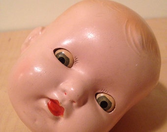 doll head - madame alexander 1940s composition , sleepy eyes