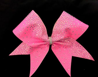 AB Rhinestone Waterfall on hot pink glitter