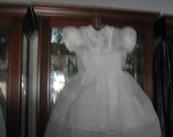 VINTAGE Organdy Girl's Dress