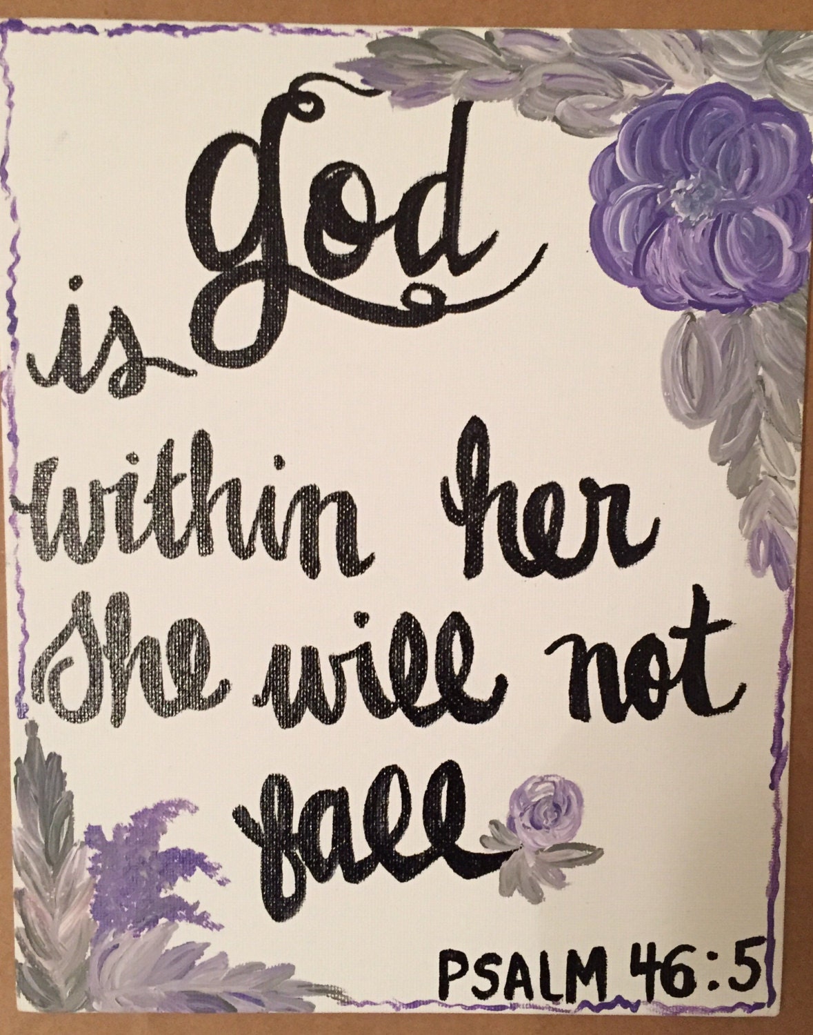 Acrylic Painting Bible Verse Religious Painting Spiritual