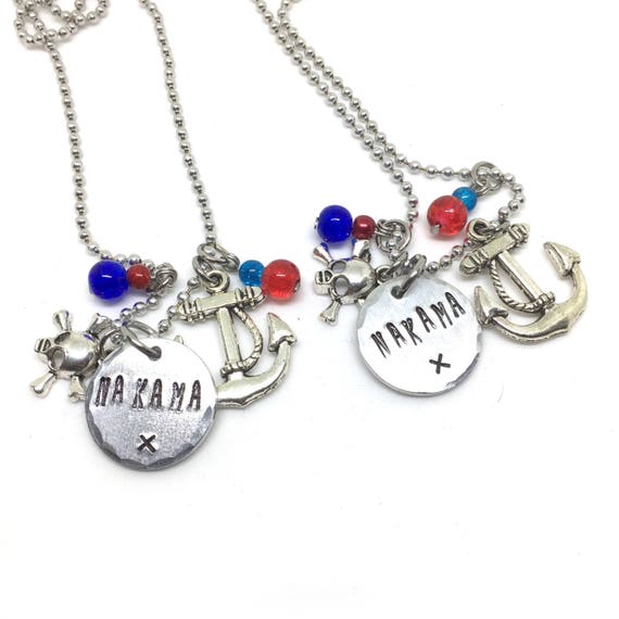 Items similar to Nakama Anime Necklace, Nerdy Best Friend Necklace for