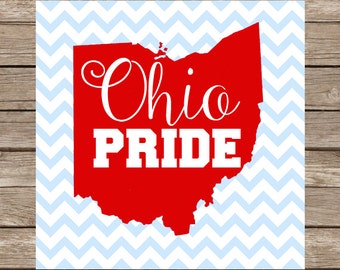 Ohio Pride SVG Ohio SVG Ohio State SVG Ohio State Buckeyes svg Files Buckeyes dxf File Cricut Silhouette cameo Cut Files state svg football