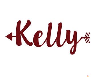 Arrow Name Decal, Yeti Cup Decal for Woman, Yeti Decal, Car Decal for Woman, RTIC Cup Decal, Decal for Yeti Cup, Yeti Name Decal, RTIC Decal