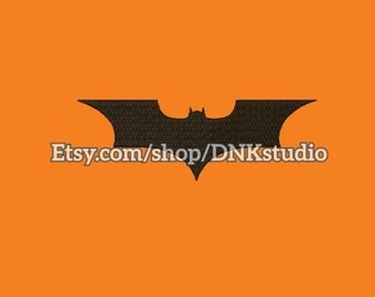 Batman Logo Symbol Embroidery Design Batarang - 5 Sizes - INSTANT DOWNLOAD