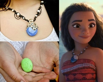 Moana necklace Heart of te fiti reproduction necklace moana/Oceania fan Art Cosplay Collection
