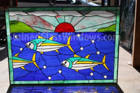 hawaii custom shoes Yellowfin Window Hawaiian Stained We Glass do custom Tuna