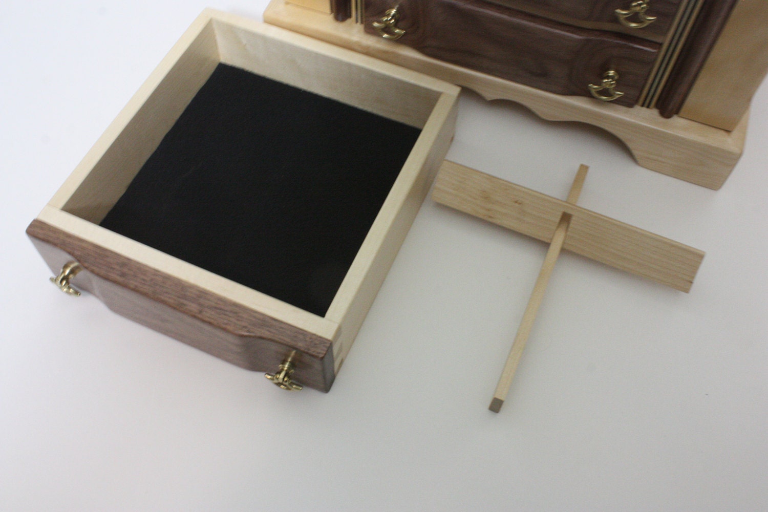 Jewelry Box Drawers with Removable Dividers