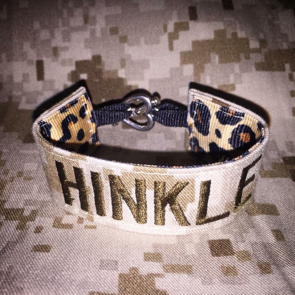 USMC Nametape Bracelet Woodland OR Desert