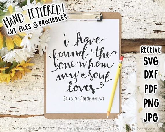 Download I Have Found The One Whom My Soul Loves SVG Bible Verse Song