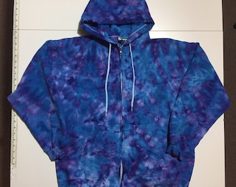 Tie Dye Hoodie, Large Hoodie, Hoodie, Tie Dye, Ice Dye, Sweat Jacket, Hippie Clothes