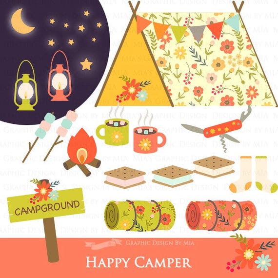 happy camper clipart - photo #24